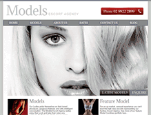 Tablet Screenshot of modelsescortagency.com.au